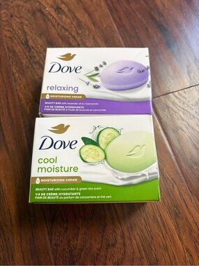 Dove Relaxing & Cool Moisture Beauty Bars - Lavender and Cucumber